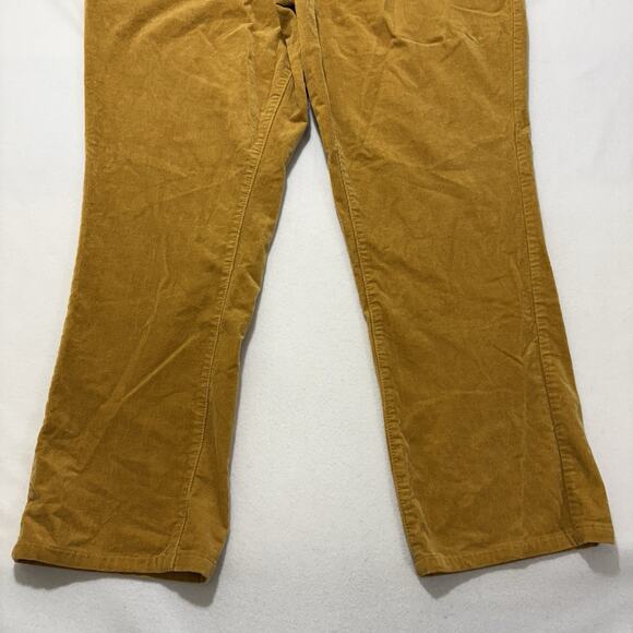 Lane Bryant Women’s 20 Corduroy Pants Straight Leg Mustard Yellow 29” Inseam - Picture 3 of 11